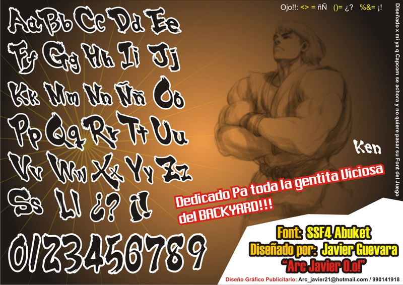 SSF4 Abuket Font