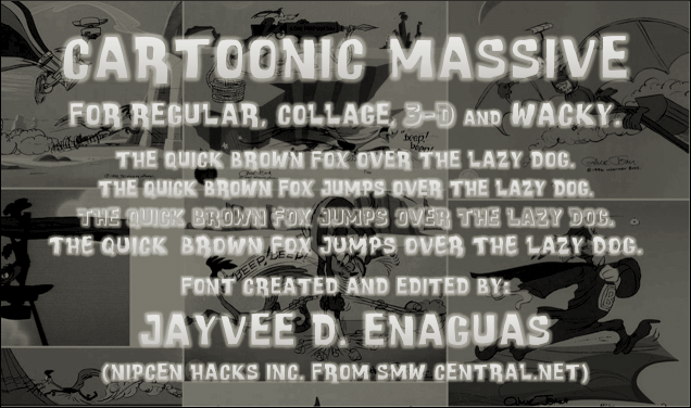 Cartoonic Massive Font