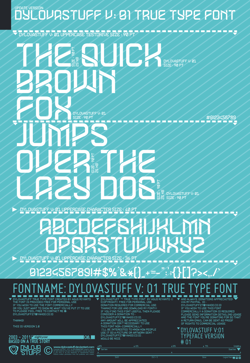 Dylovastuff Font