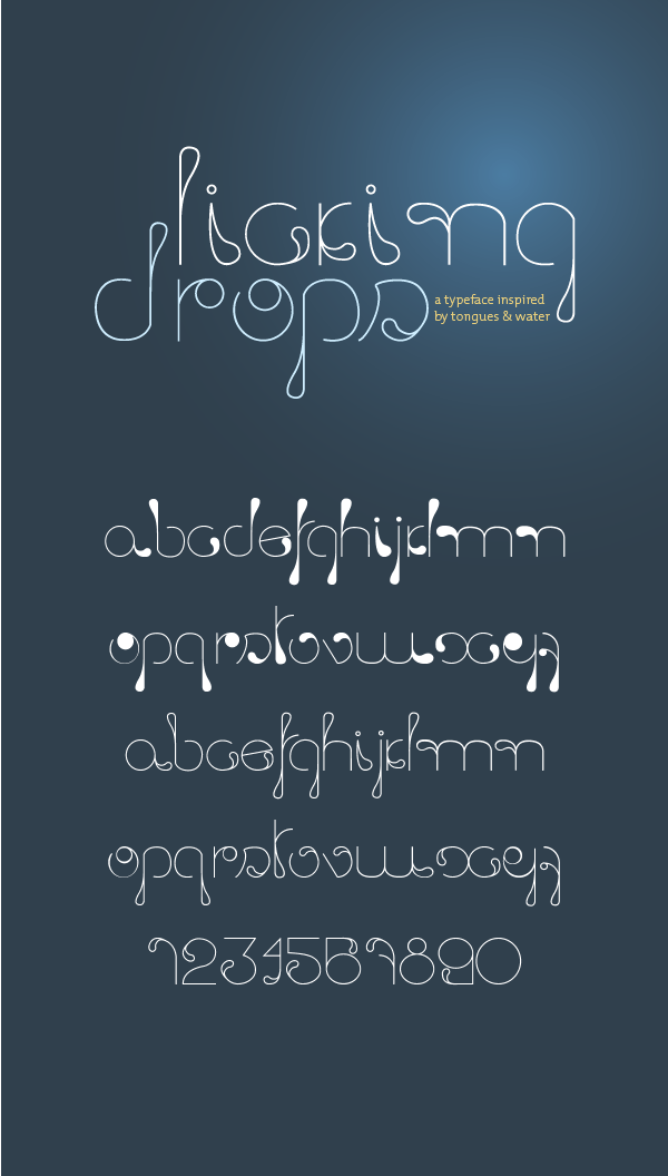 Licking Drops Font