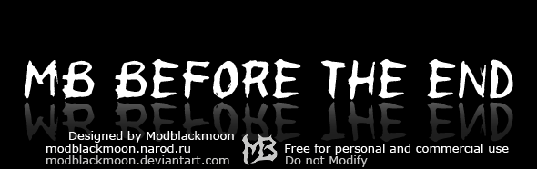 MB Before the End Font