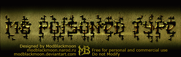 MB Poisoned Type Font