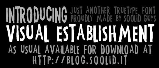 Visual Establishment Font