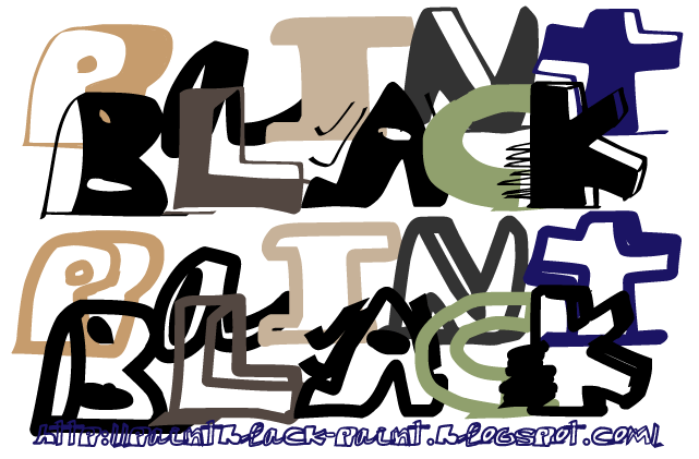 Paint Black Font