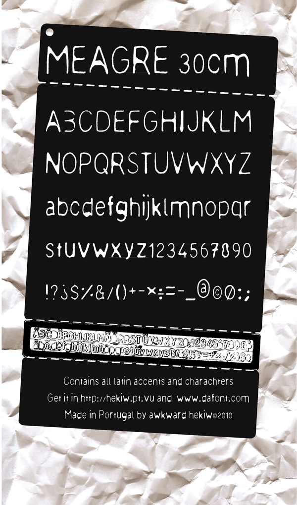Meagre Font