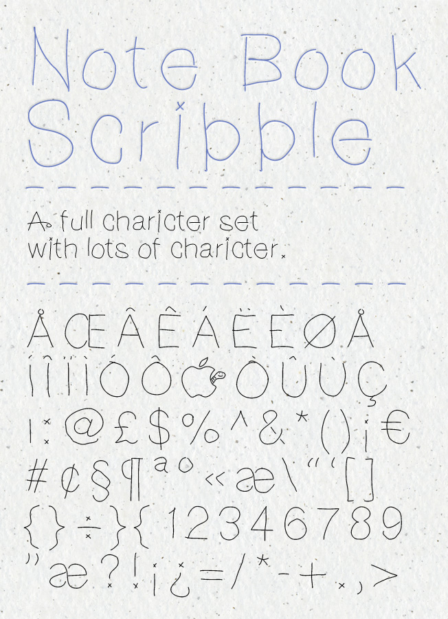 Note Book Scribble Font