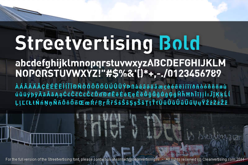 Streetvertising Public Font