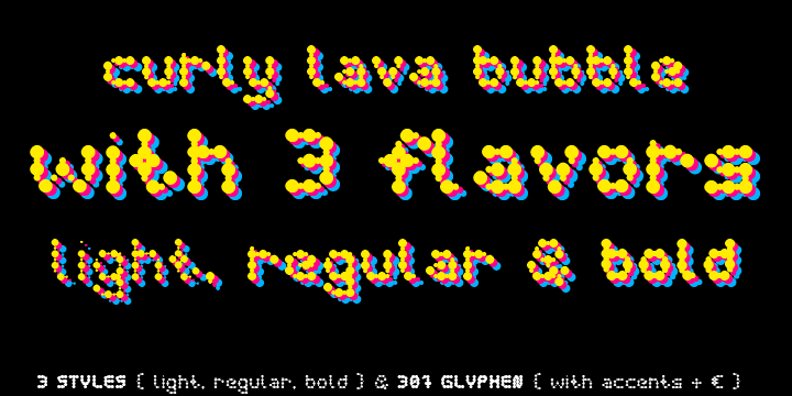 Curly Lava Bubble Font