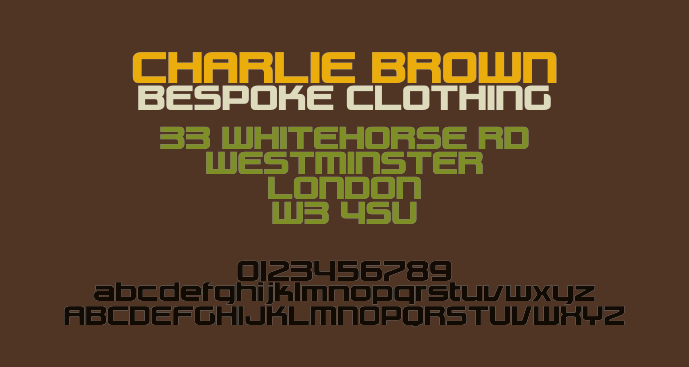 Charlie Brown M54 Font