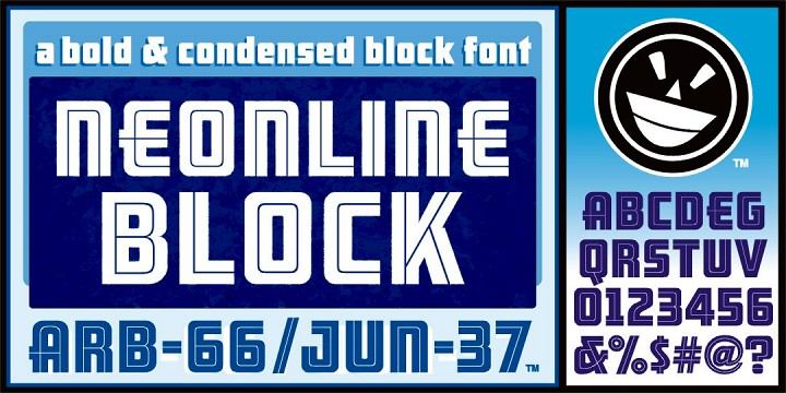 ARB-66 Neon JUN-37 Font