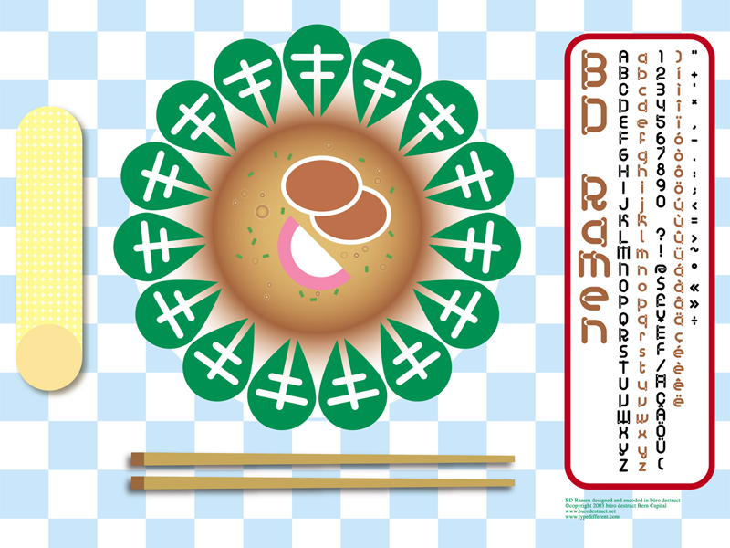 BD Ramen Font