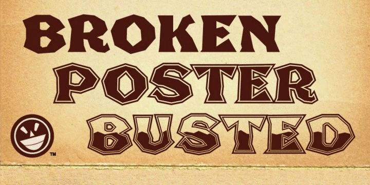 Broken Poster Font