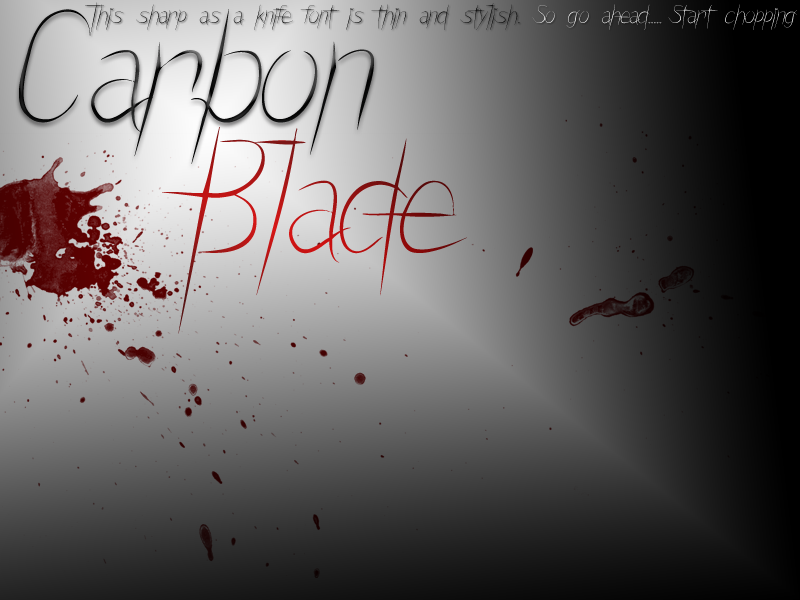 Carbon Blade Font