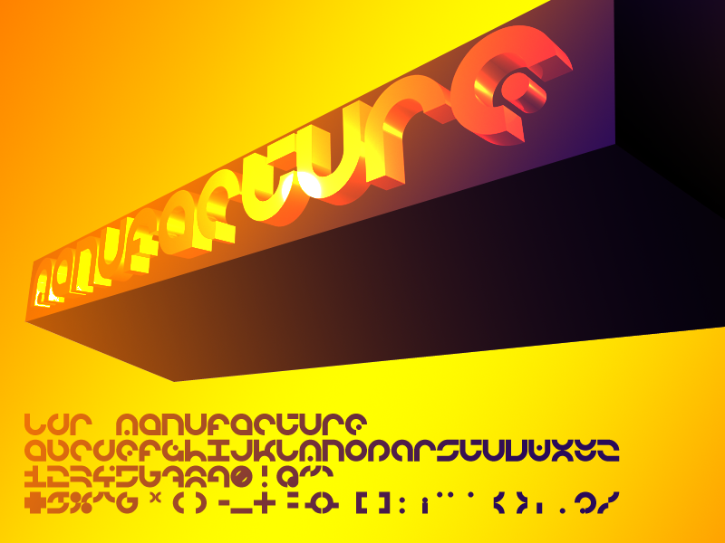 LDR Manufacture Font