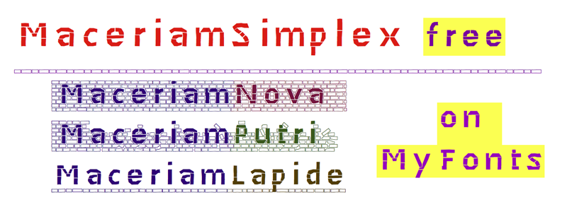 Maceriam Simplex Font
