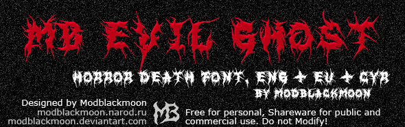MB Evil Ghost Font