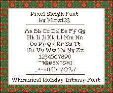Pixel Sleigh Font