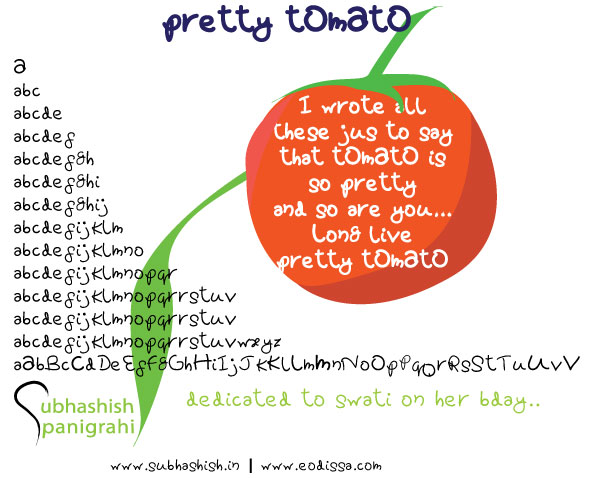 Pretty tomato Font