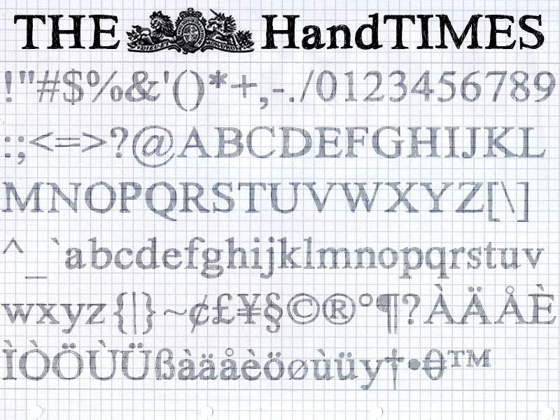 Hand Times Font