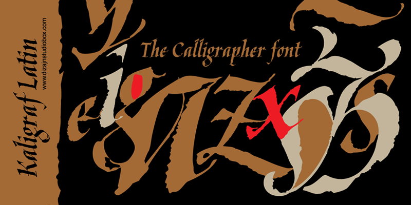 Kaligraf Latin + Cyr Font