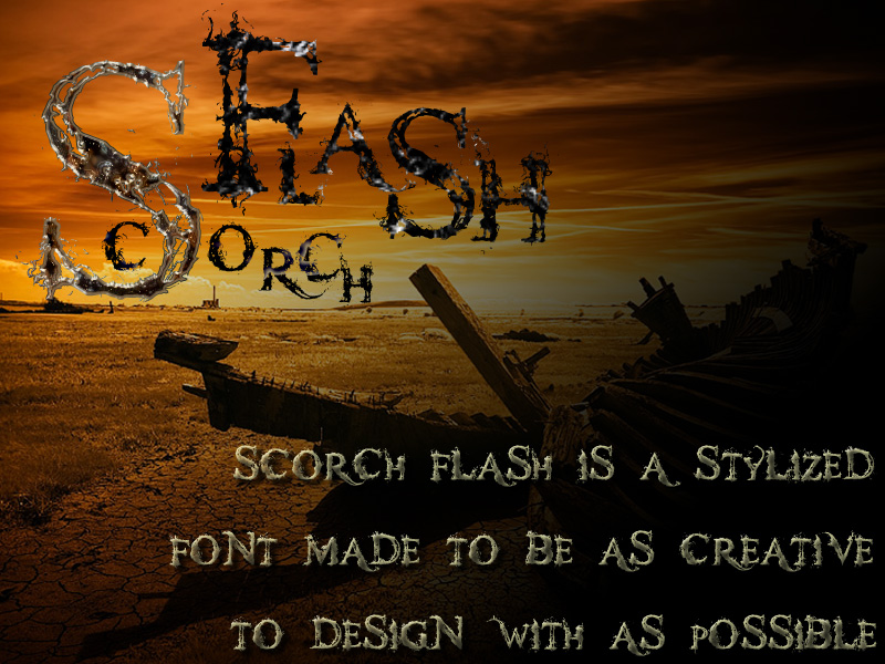 Scorch Flash Font