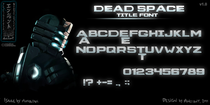 Dead Space Box Art Font