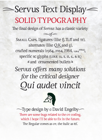 Servus Text Display Font