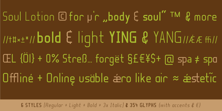 Soul Lotion Font