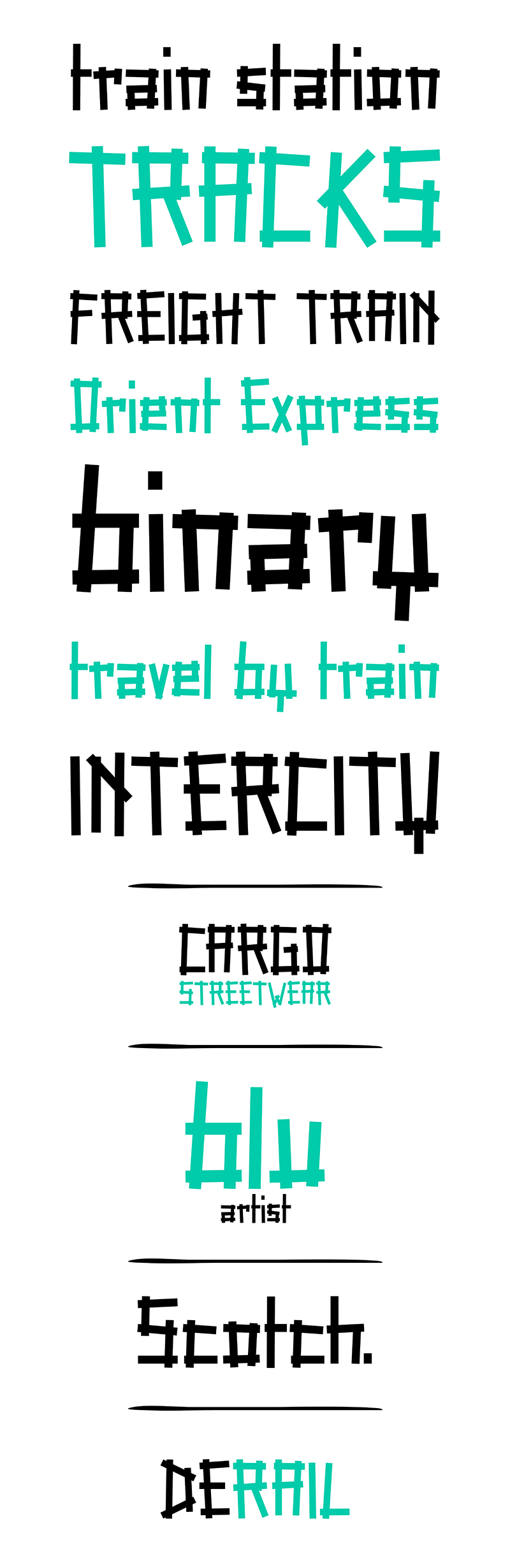 Tape Rail Font