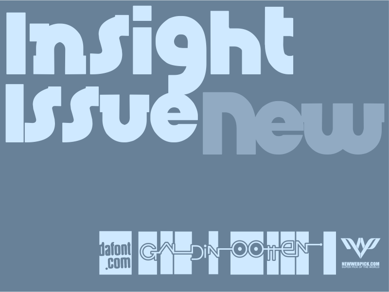 Insight Issue New Font