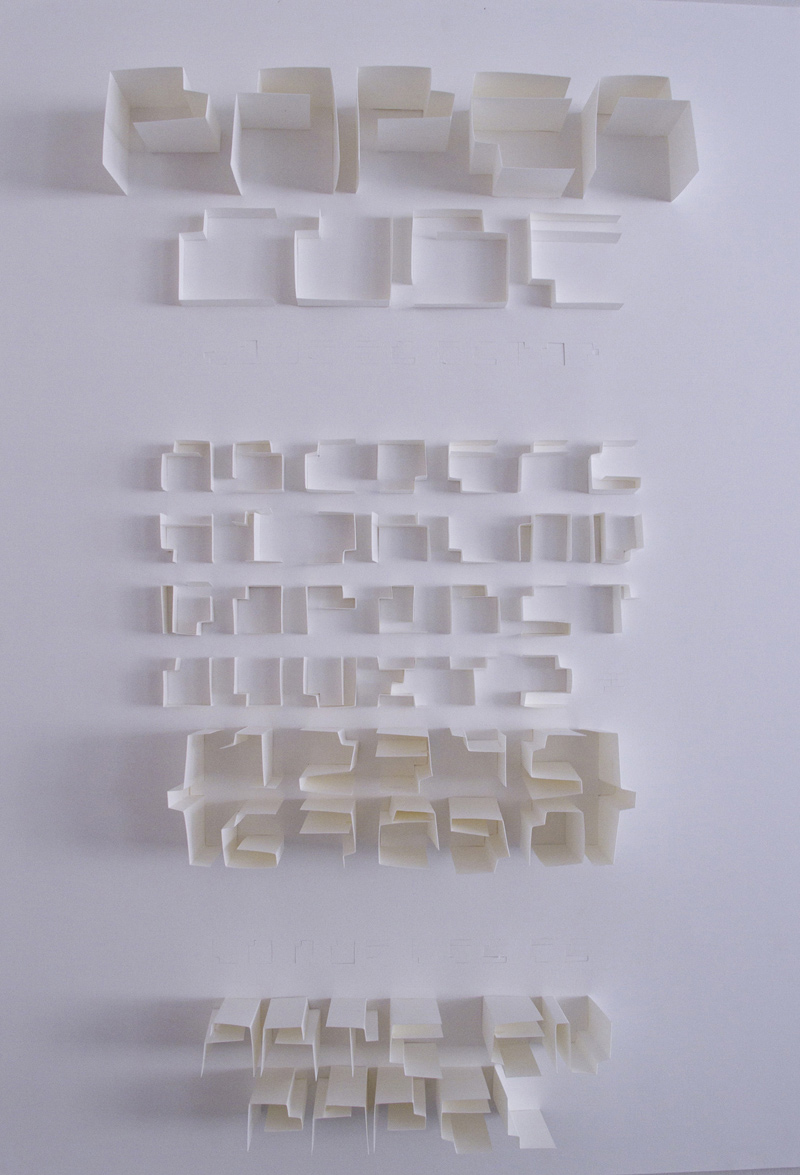 Paper Cube Font