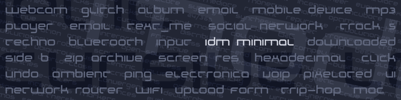 IDM Minimal Font