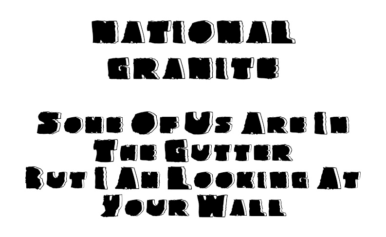 National Granite Font