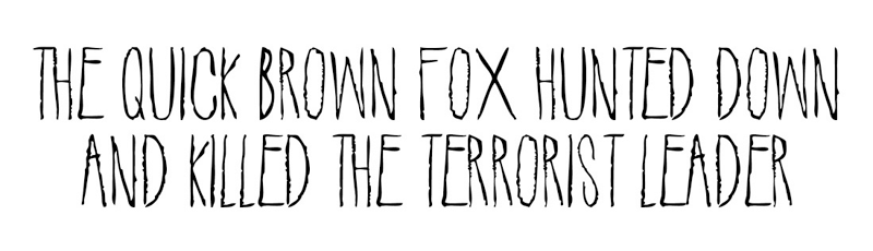Suicide Draft Font