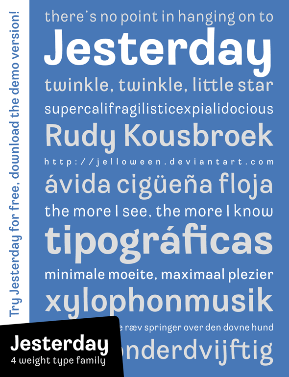 Jesterday Font