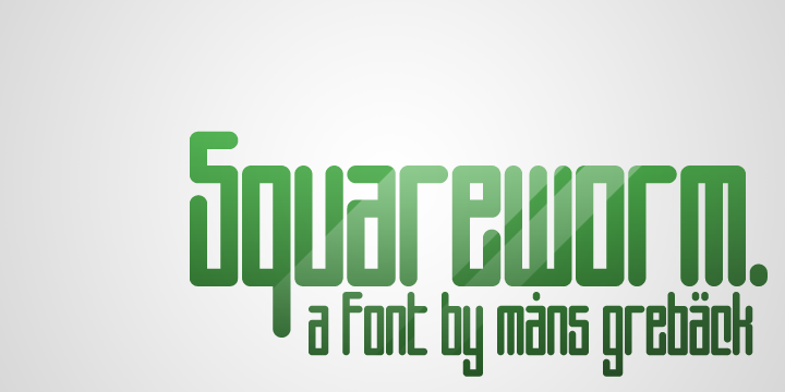 Squareworm Font