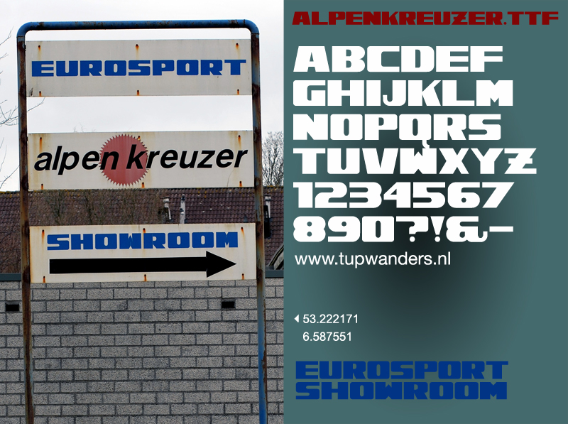 Alpenkreuzer Font