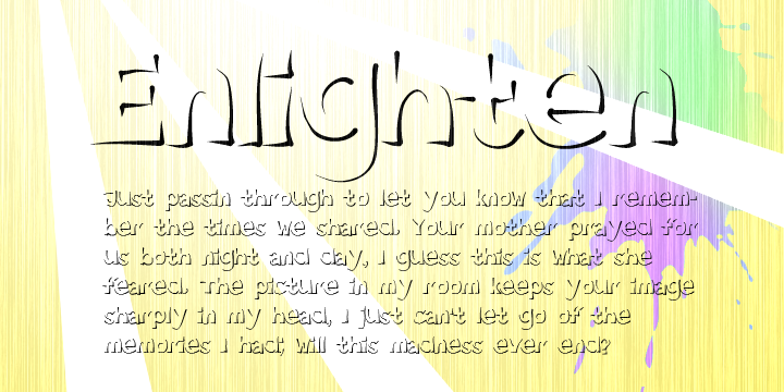 Enlighten Font