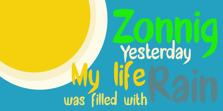 DK Zonnig Font