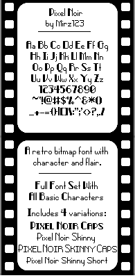 Pixel Noir Font