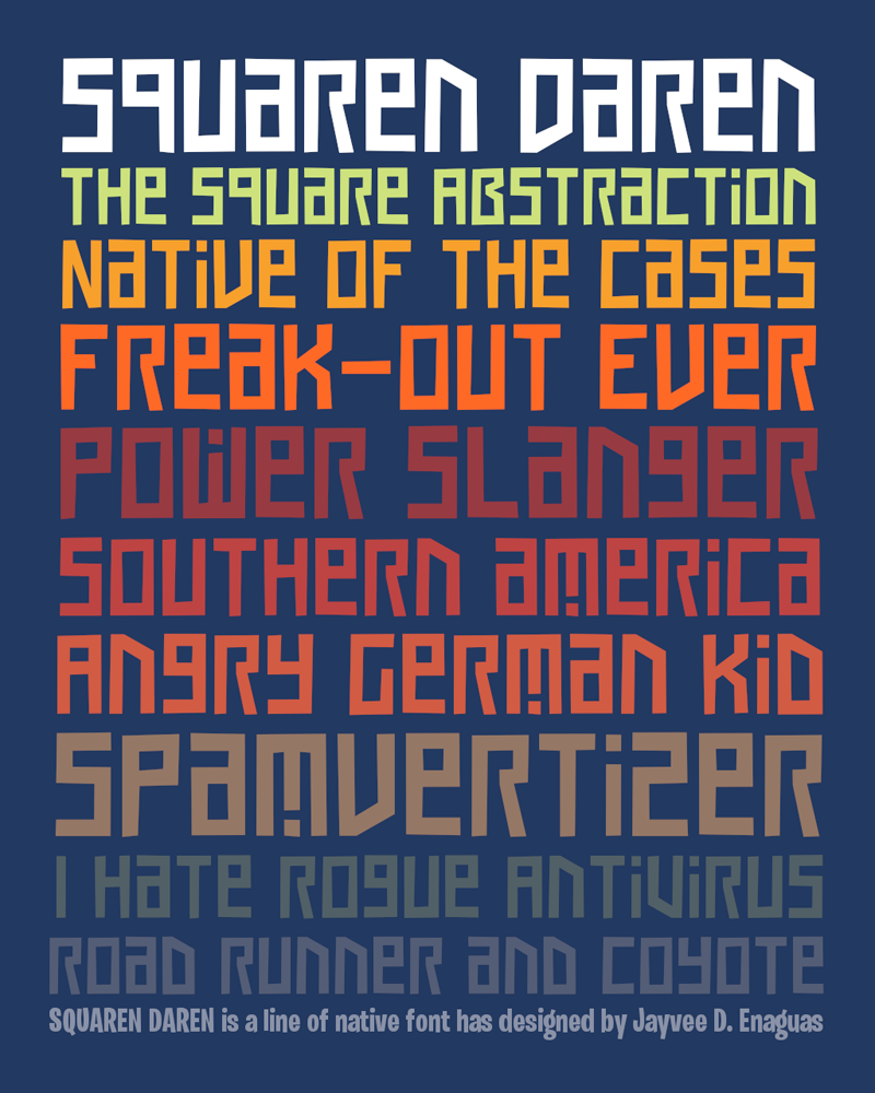 Squaren Daren NC Font