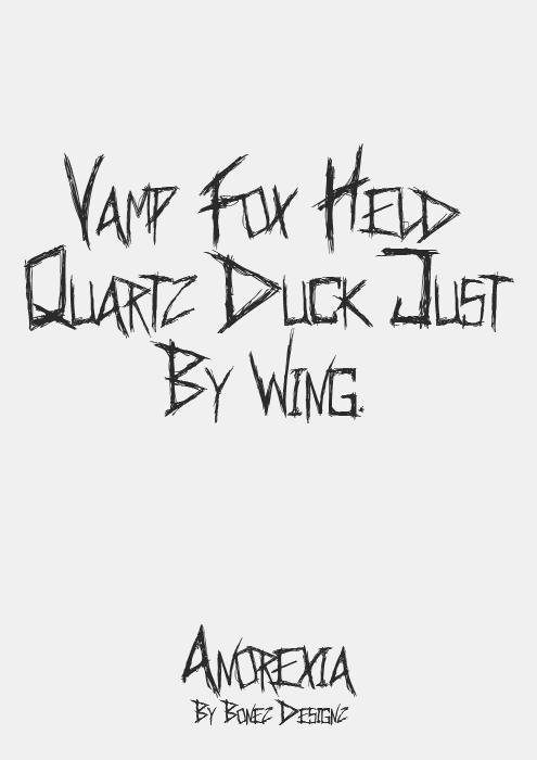Anorexia Font