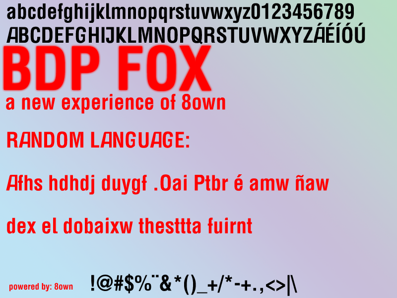 BDP Fox Font