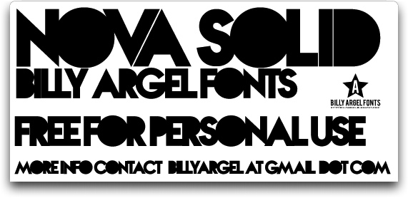 Nova Solid Font