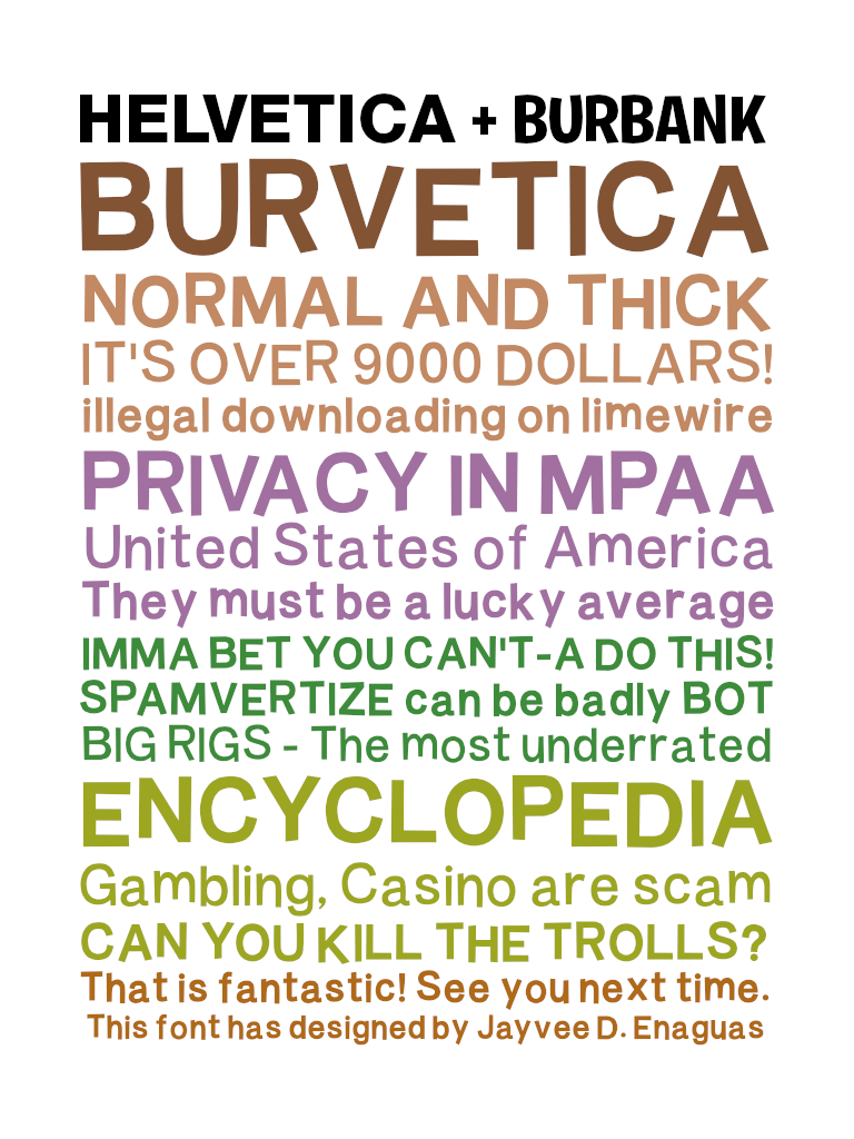 Burvetica NC Font