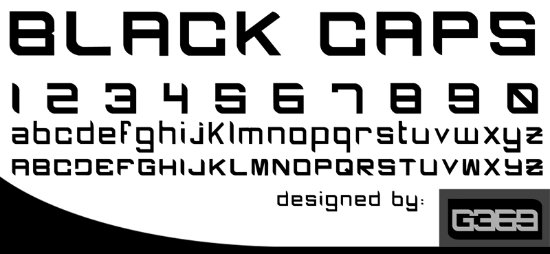 Black Caps Font