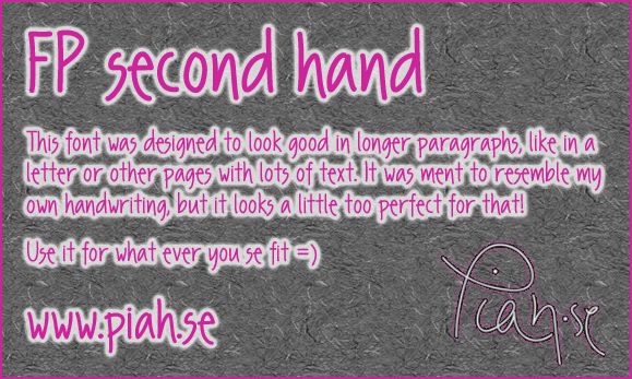 FP Second Hand Font