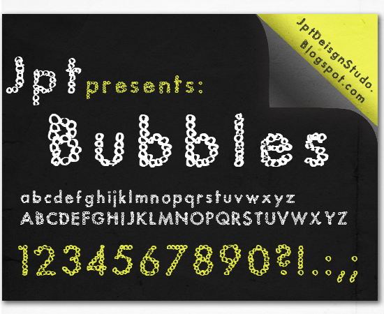Jpt Bubbles Font