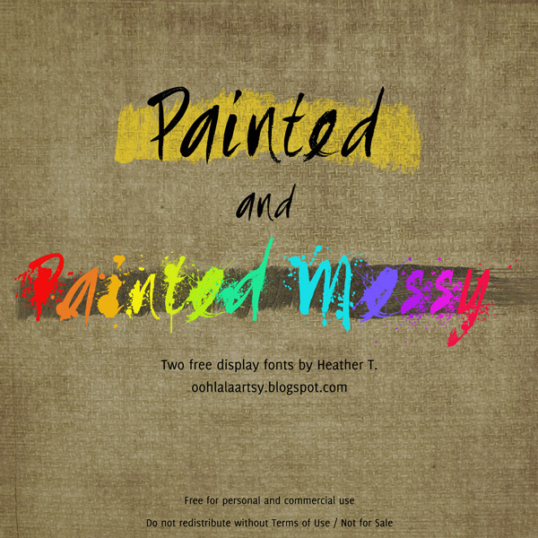Painted Font