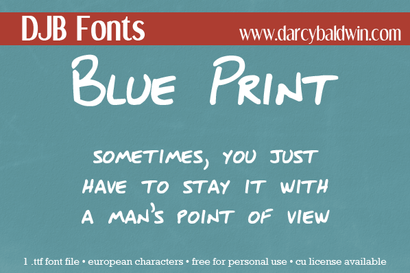 DJB Blueprint Font